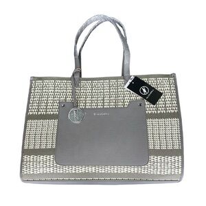 Manaola Elegant Gray and Cream Tote